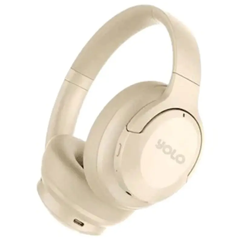 Yolo Mercury H2 Wireless Headphones – Soft Beige 1