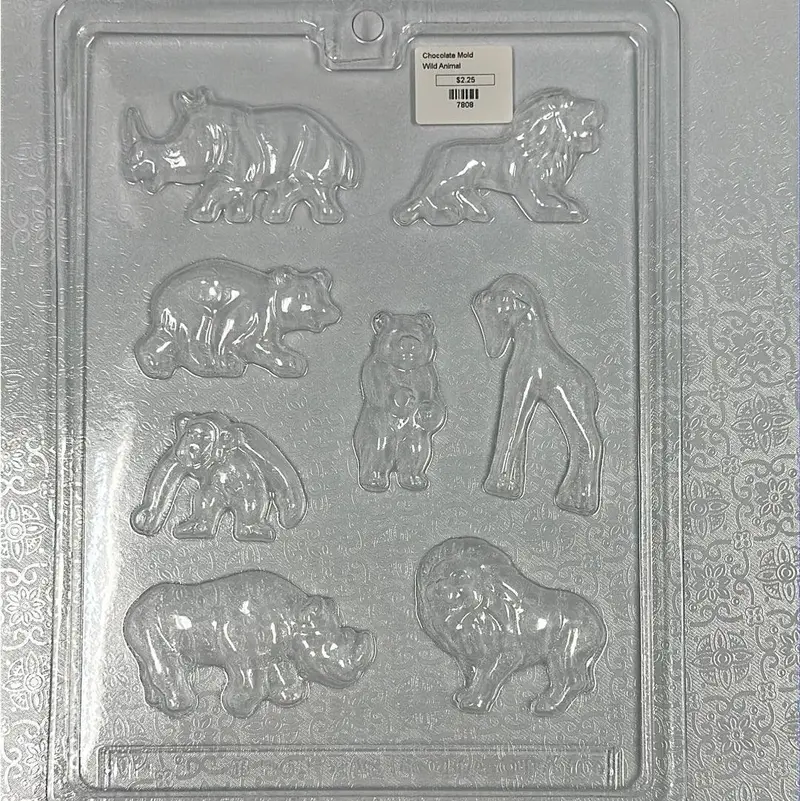 Zoo Animal Chocolate Mold Set 1